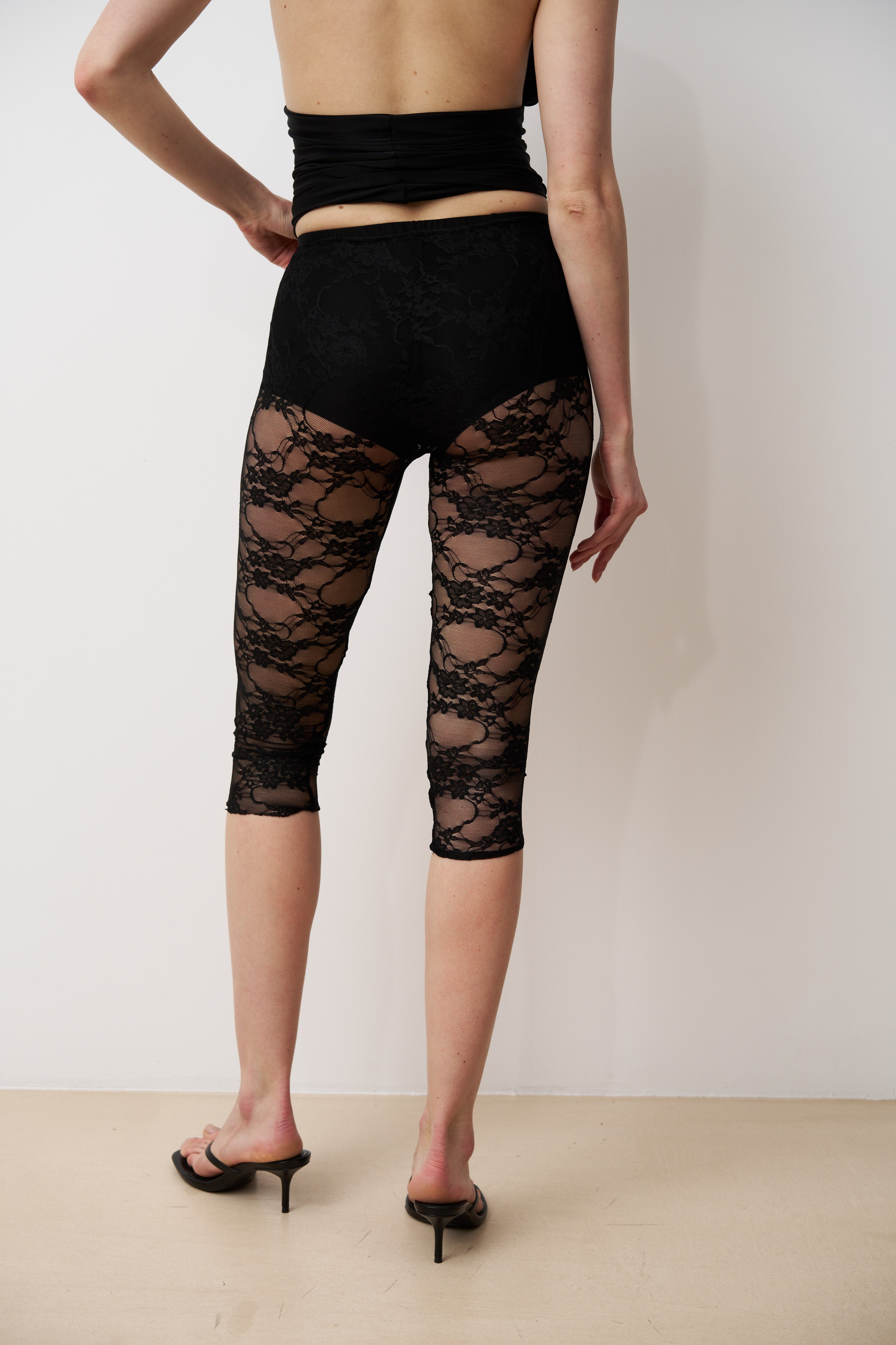 Leggings capri en dentelle OYA