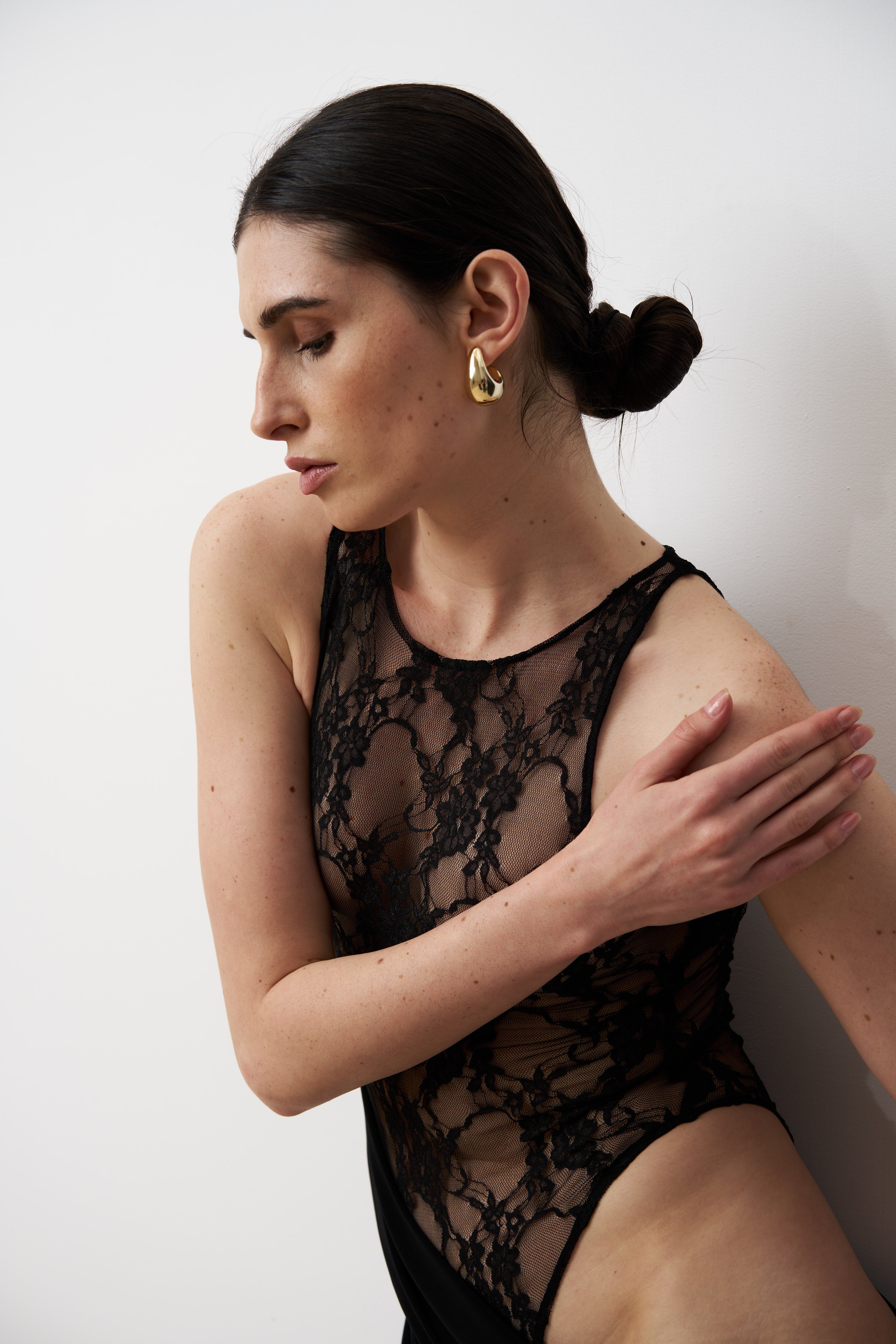 ESME Draped lace gown