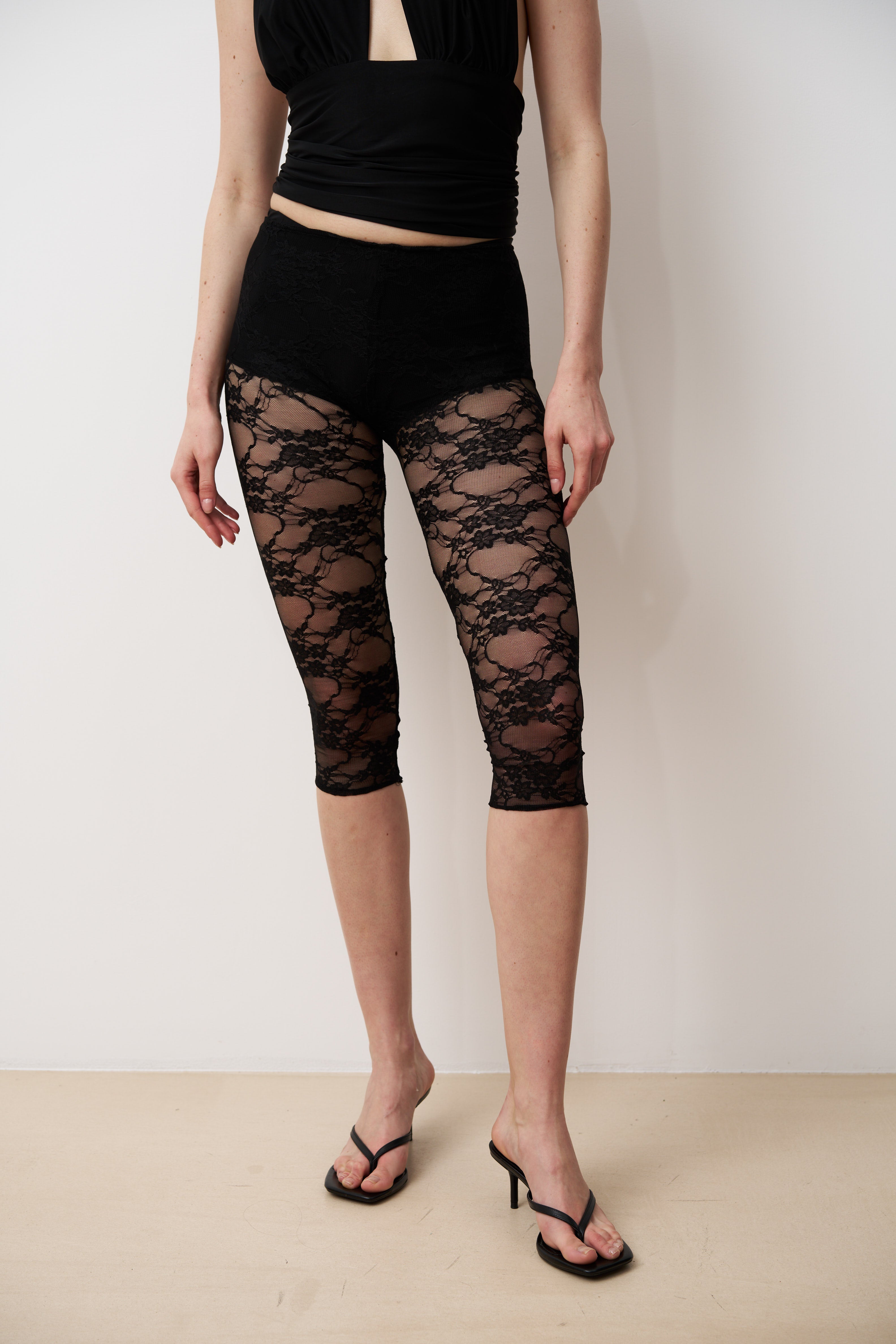 Leggings capri en dentelle OYA