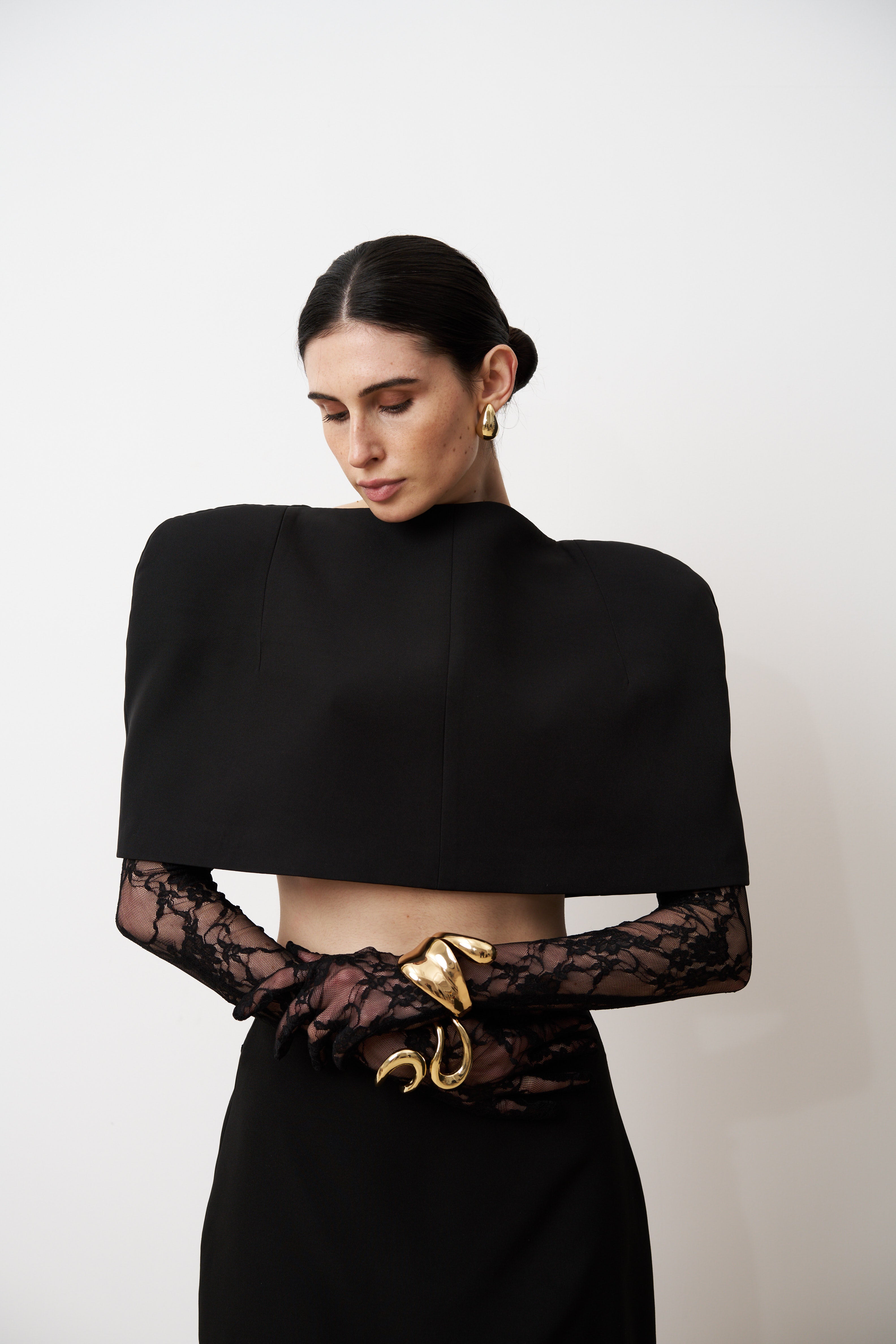 RHEA Cape en crêpe structuré